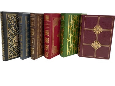 6 EASTON PRESS GILT EMBOSSED LEATHER BOUND BOOKS