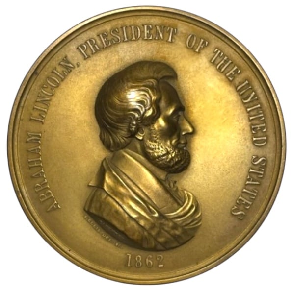 ABRAHAM LINCOLN BRONZE MEDAL 3 INCH (1 of 4)