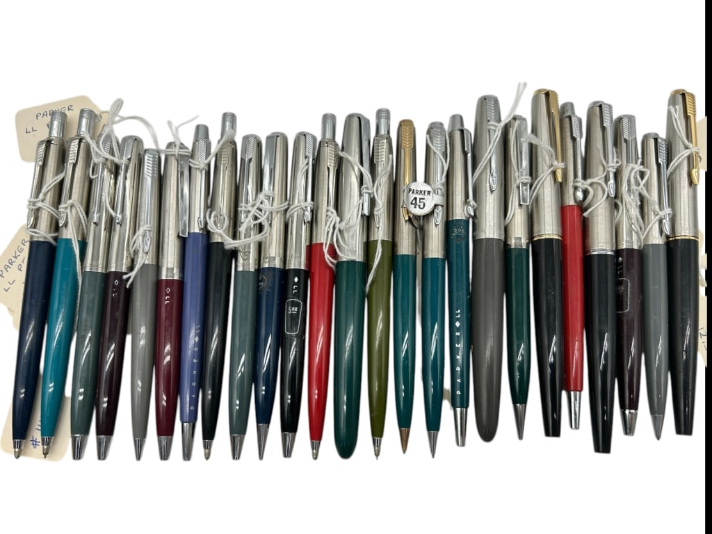 LOT OF 25 PARKER BALL POINT PENS (1 of 3)