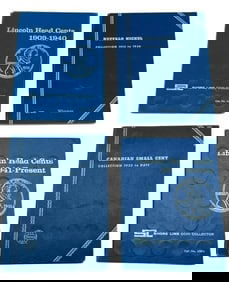 WHITMAN / SHORELINE CURRNCY FOLDERS W COINS