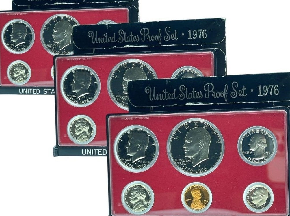 3 1976 UNITED STATES PROOF COLLECTIBLE COIN SETS (1 of 4)