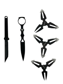 TACTICAL THROWING BLADE & FIXED KNIFE LOT