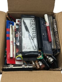 BOX OF MISCELLANIOUS COLLECTOR PENS