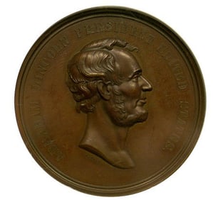 ABRAHAM LINCOLN EMANCIPATION BRONZE MEDAL 1 5/16"