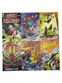 1980s INDIE & SCI-FI COMIC BOOK LOT OF 6