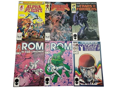 LOT OF 6 VINTAGE MARVEL COMICS