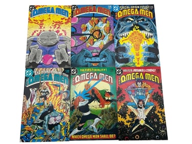 LOT OF 6 VINTAGE DC COMICS OMEGA MAN