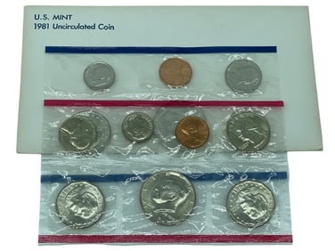 1981 UNCIRCULATED COIN SET U.S MINT