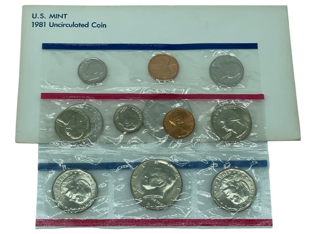 1981 UNCIRCULATED COIN SET U.S MINT (1 of 3)