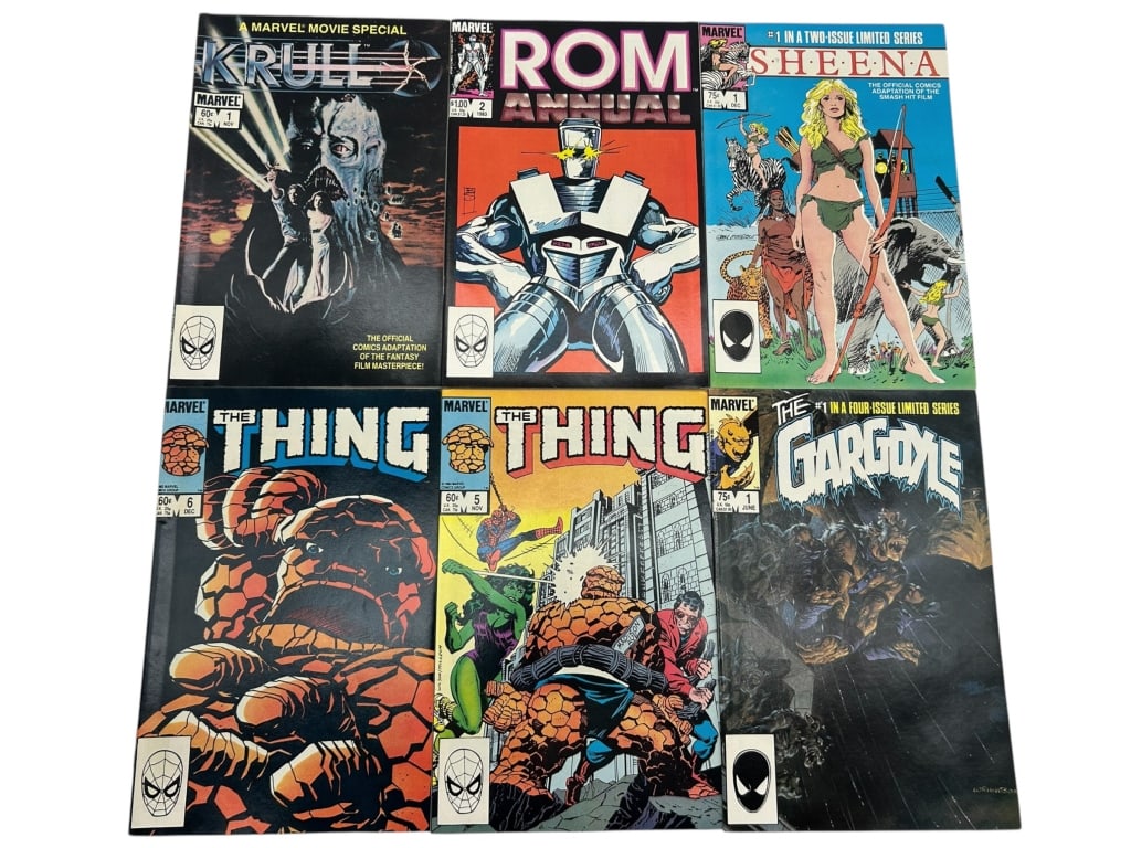 LOT OF 6 VINTAGE MARVEL COMICS (1 of 9)