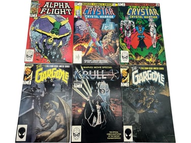 LOT OF 6 VINTAGE MARVEL COMICS