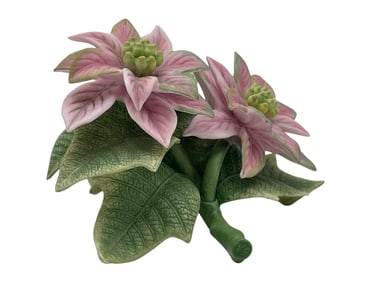 LENOX PINK POINSETTIA FIGURINE 3"
