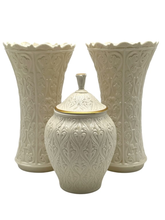 LENOX KISMET COLLECTION JAR & 2 VASES (1 of 6)