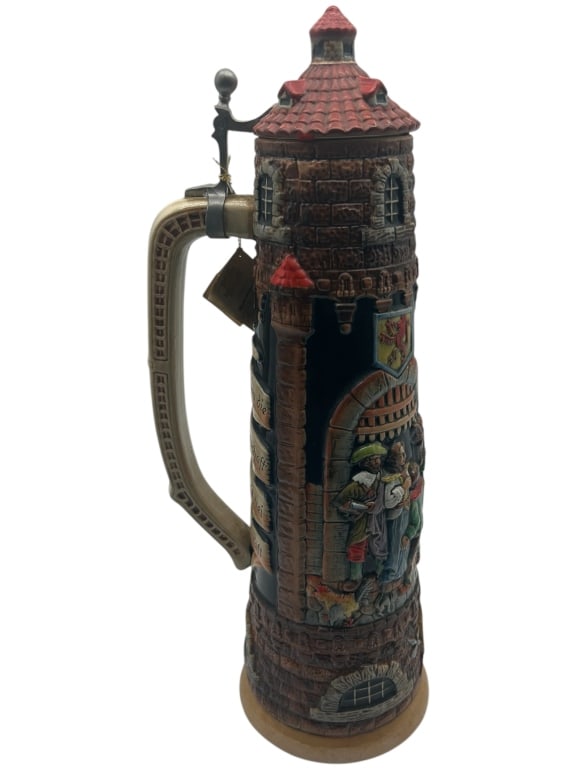 GERMAN CASTLE BEER STEIN 20" (1 of 3)
