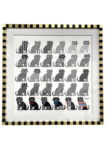 PEDRO FRIEDEBERG SERIGRAPH, CUSTOM FRAME 25"