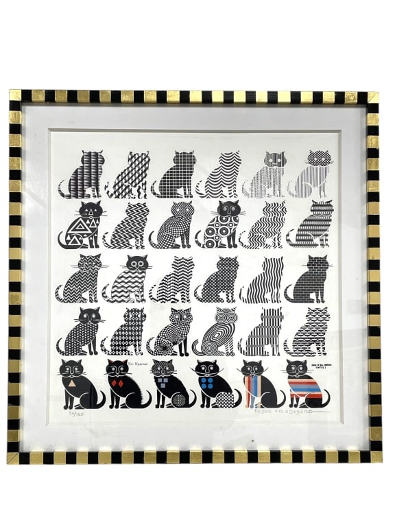 PEDRO FRIEDEBERG SERIGRAPH, CUSTOM FRAME 25" (1 of 7)