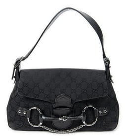 GUCCI HORSEBIT CHAIN SHOULDER FLAP HANDBAG