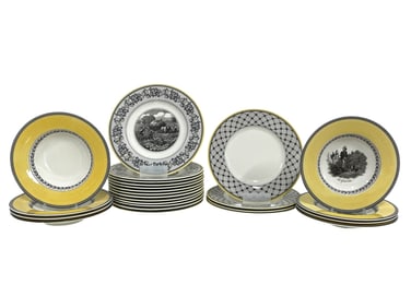 VILLEROY & BOCH AUDUN DINNER PLATES & BOWLS