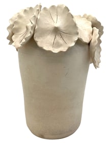 ARTISAN HANDMADE CERAMIC VASE 10"