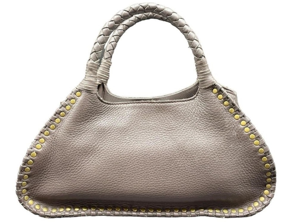 CARLOS FALCHI FATTO A MANO PEBBLE LEATHER HANDBAG (1 of 4)