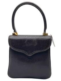 LALO DARK BROWN ITALIAN LEATHER HANDBAG