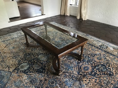 MAITLAND SMITH MAHOGANY COFFEE TABLE 54"