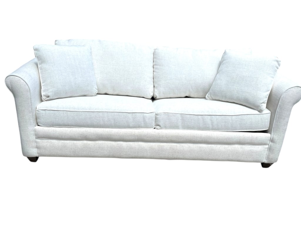 ROLLED ARM SOFA WITH QUEEN PULLOUT BED 77" (1 of 8)