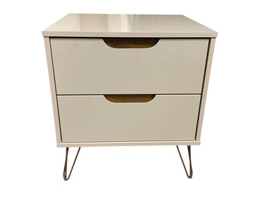 MID-CENTURY MODERN 2-DRAWER NIGHTSTAND