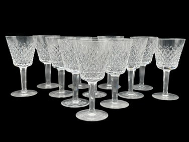 WATERFORD CRYSTAL ALANA WATER GOBLETS 12