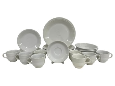 FIESTA WHITE DINNERWARE SET