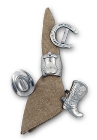 ARTHUR COURT WESTERN NAPKIN RINGS NIB