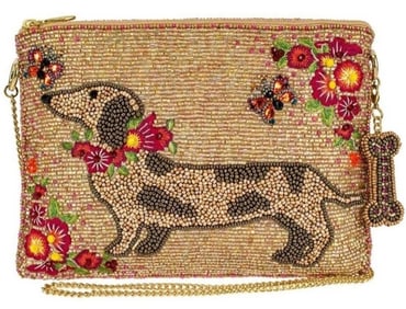 NEW! MARY FRANCES DOXIE BEADED MINI CROSSBODY