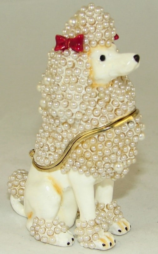 NEW! JAY STRONGWATER STYLE POODLE BOX 3 1/4" (1 of 2)