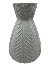 MODERN MATTE GRAY CERAMIC VASE 16"