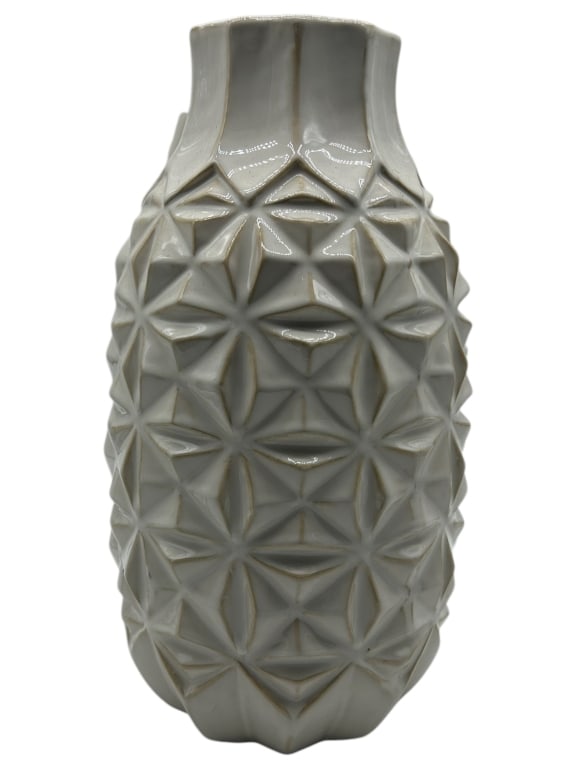 TEXTURED CERAMIC VASE 15" (1 of 2)