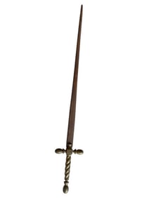 ANTIQUE BRASS STYLE SWORD 27"