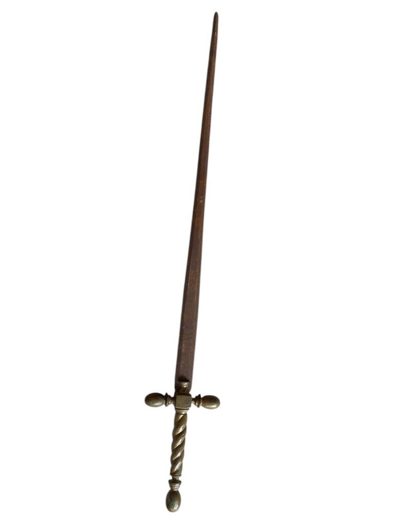 ANTIQUE BRASS STYLE SWORD 27" (1 of 4)