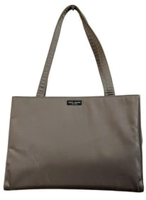KATE SPADE GREY NYLON SHOULDER BAG