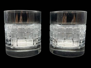 PAIR OF WATERORD GLASSES 3.5"