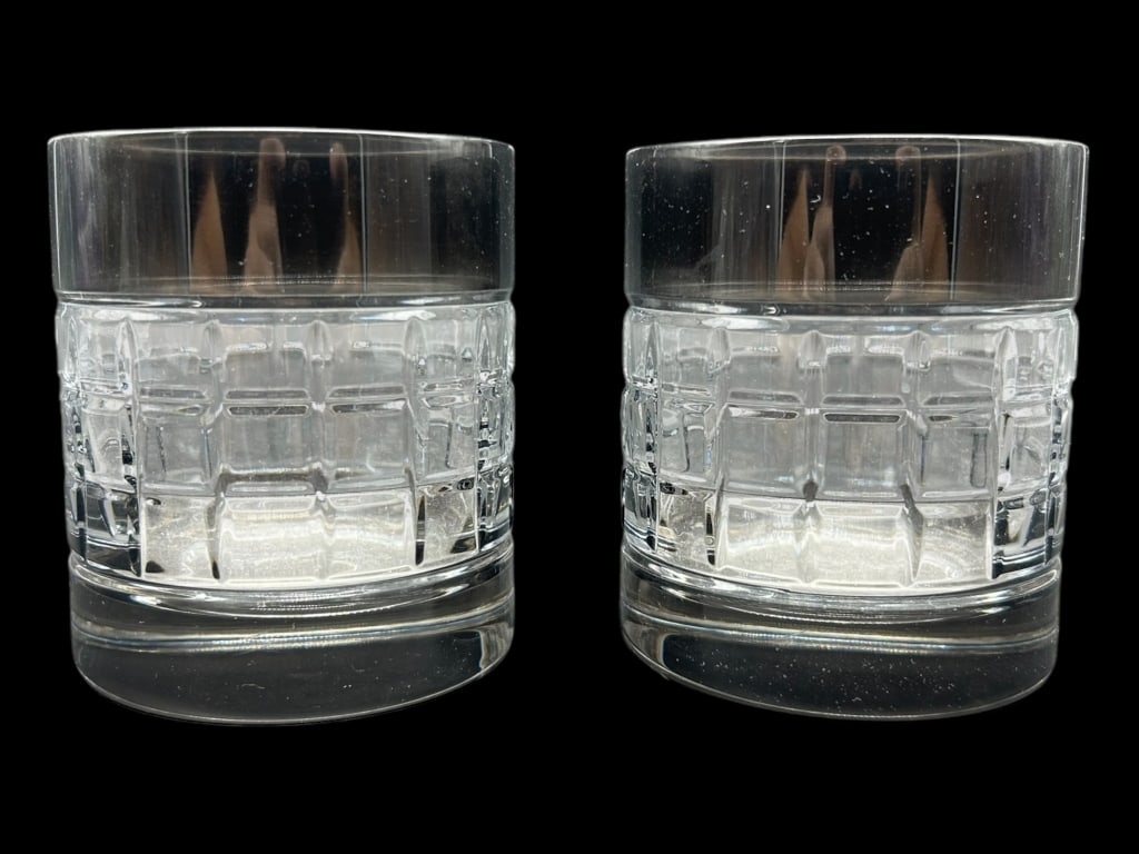 PAIR OF WATERORD GLASSES 3.5" (1 of 5)