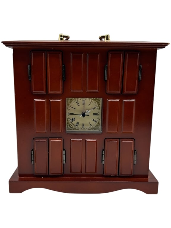 ANIMATED BEAR ORCHESTRA MUSICAL CLOCK 11" (1 of 4)