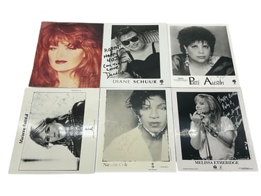 LOT OF 6 AUTOGRAPHED PHOTOS