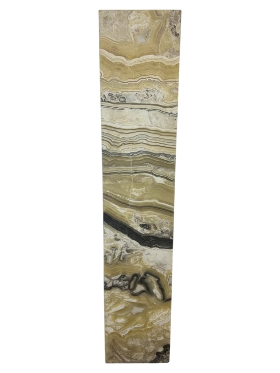TALL RECTANGULAR ONYX STONE SLAB LAMP 59" (1 of 5)