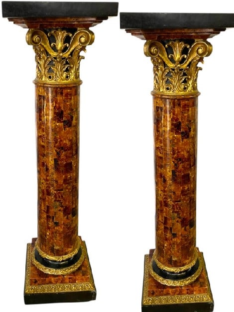 GRAND NEOCLASSICAL STYLE CORINTHIAN PEDESTALS (1 of 10)