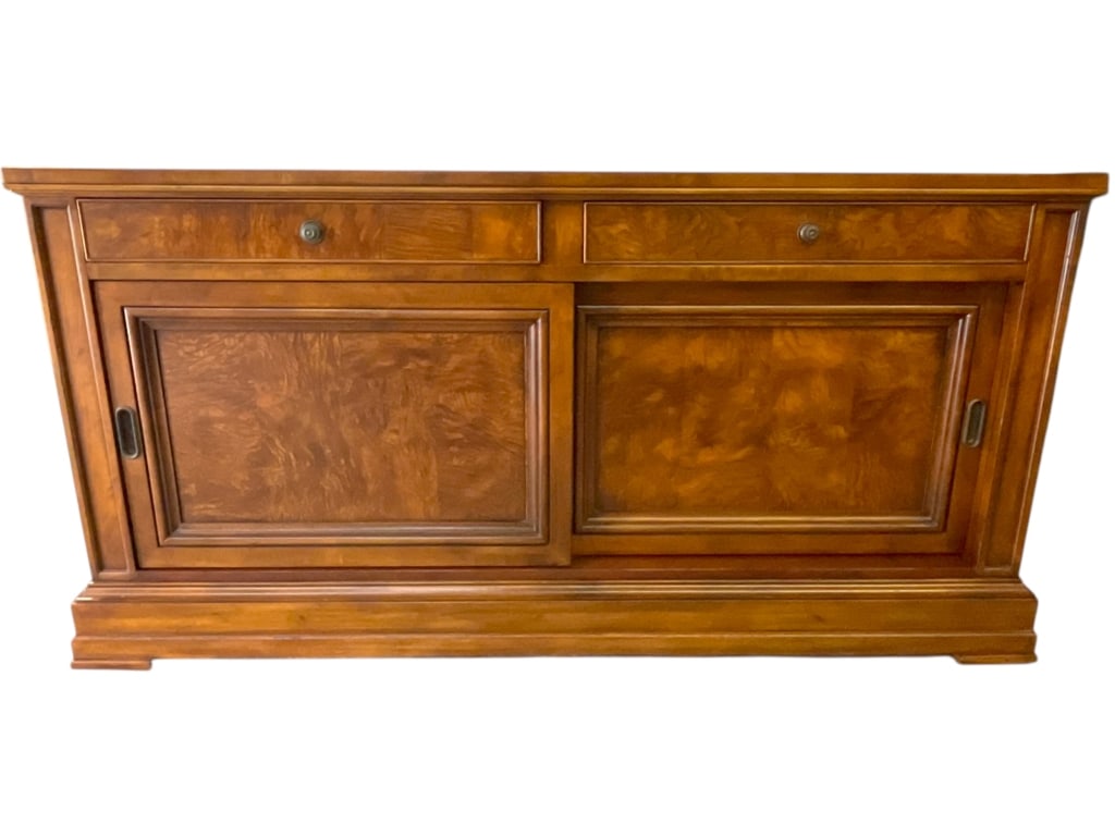ETHAN ALLEN BURLED WALNUT SIDEBOARD BUFFET (1 of 7)
