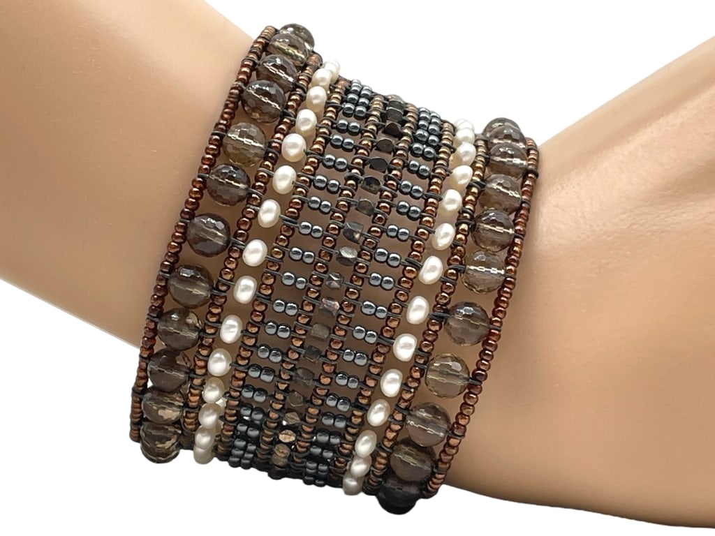 MULTI-STRAND BEADED WRAP BRACELET (1 of 5)