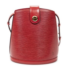 LOUIS VUITTON CLUNY RED EPI LEATHER SHOULDER BAG