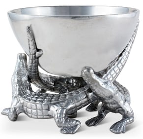 NEW IN BOX ARTHUR COURT ELEVATED ALLIGATOR BOWL