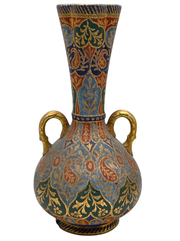 ROYAL BONN DECORATIVE VASE WITH DUAL HANDLES 9" (1 of 8)