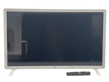 LG FLAT SCREEN TV W/ WHITE BEZEL AND REMOTE 29"
